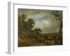 Herdsmen with their Cattle, after Paulus Potter-Paulus Potter-Framed Art Print