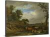 Herdsmen with their Cattle, after Paulus Potter-Paulus Potter-Stretched Canvas