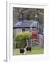 Herdwick Sheep and Cottage, Borrowdale, Lake District, Cumbria, England-Doug Pearson-Framed Photographic Print