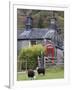 Herdwick Sheep and Cottage, Borrowdale, Lake District, Cumbria, England-Doug Pearson-Framed Photographic Print