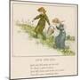 Here are Jack and His Sister Jill Making Their Way up the Hill-Kate Greenaway-Mounted Art Print