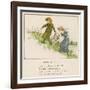 Here are Jack and His Sister Jill Making Their Way up the Hill-Kate Greenaway-Framed Art Print