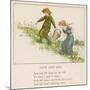 Here are Jack and His Sister Jill Making Their Way up the Hill-Kate Greenaway-Mounted Art Print