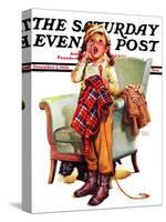 "Here Boy!," Saturday Evening Post Cover, December 5, 1936-Frances Tipton Hunter-Stretched Canvas