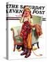 "Here Boy!," Saturday Evening Post Cover, December 5, 1936-Frances Tipton Hunter-Stretched Canvas