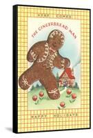 Here Comes Gingerbread Man-null-Framed Stretched Canvas