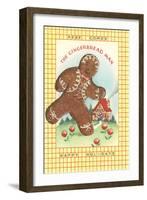 Here Comes Gingerbread Man-null-Framed Art Print