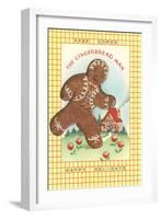Here Comes Gingerbread Man-null-Framed Art Print