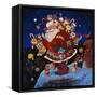 Here Comes Santa Claus-Bill Bell-Framed Stretched Canvas