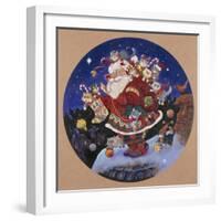 Here Comes Santa Claus-Bill Bell-Framed Giclee Print