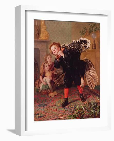 Here Comes the Gobbler..., C.1877-Sophie Anderson-Framed Giclee Print