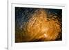 Here comes the sun-Looking out of a tubing wave at sunrise from inside the wave-Mark A Johnson-Framed Photographic Print