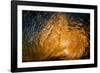 Here comes the sun-Looking out of a tubing wave at sunrise from inside the wave-Mark A Johnson-Framed Photographic Print