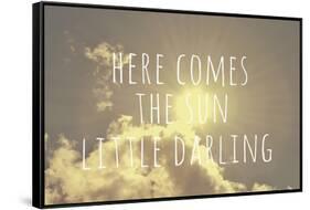 Here Comes the Sun-Vintage Skies-Framed Stretched Canvas