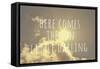 Here Comes the Sun-Vintage Skies-Framed Stretched Canvas