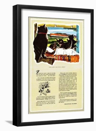 Here Comes Your Train, Chester-Charles Bracker-Framed Premium Giclee Print