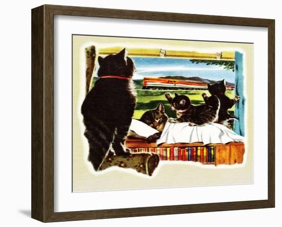 Here Comes Your Train, Chester-Charles Bracker-Framed Giclee Print