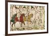 Here Fell the Brothers of Harold: Gyrth and Leofwine, Detail from the Bayeux Tapestry, Before 1082-null-Framed Giclee Print