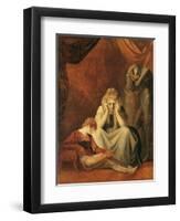 Here I and Sorrow Sit", Act II Scene I of "King John" by William Shakespeare 1783-Henry Fuseli-Framed Giclee Print