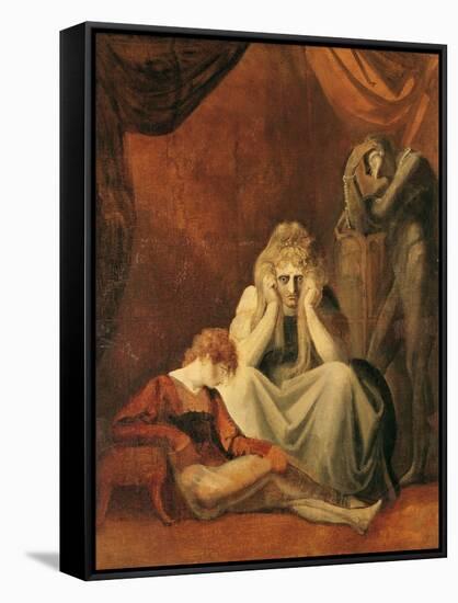 Here I and Sorrow Sit", Act II Scene I of "King John" by William Shakespeare 1783-Henry Fuseli-Framed Stretched Canvas