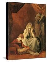 Here I and Sorrow Sit", Act II Scene I of "King John" by William Shakespeare 1783-Henry Fuseli-Stretched Canvas
