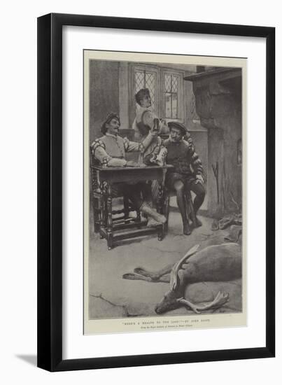 Here's a Health to the Lass!-John Scott-Framed Giclee Print