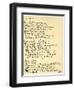 Here's a Health to Them That's Awa, C1792-Robert Burns-Framed Giclee Print