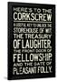 Here's To The Corkscrew-null-Framed Poster