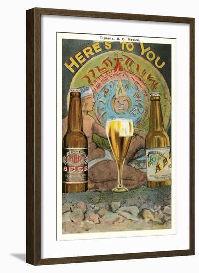 Here's to You, Mexican Beer-null-Framed Art Print