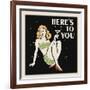 Here's to You-Retro Series-Framed Art Print