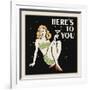 Here's to You-Retro Series-Framed Art Print