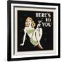 Here's to You-Retro Series-Framed Art Print