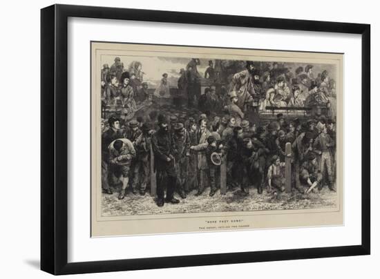 Here They Come!, the Derby, 1871, on the Course-Charles Green-Framed Giclee Print