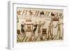 Here They Cook the Meat, Detail from the Bayeux Tapestry, Before 1082-null-Framed Giclee Print