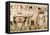 Here They Cook the Meat, Detail from the Bayeux Tapestry, Before 1082-null-Framed Stretched Canvas