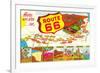 Here We are on Route 66-null-Framed Premium Giclee Print