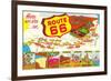 Here We are on Route 66-null-Framed Premium Giclee Print