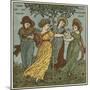 Here We Go Round the Mulberry Bush-Walter Crane-Mounted Giclee Print