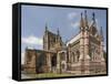 Hereford Cathedral, Hereford, Herefordshire, Midlands, England, United Kingdom-David Hughes-Framed Stretched Canvas