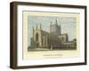 Hereford Cathedral, South West View with Cloisters-Benjamin Baud-Framed Giclee Print