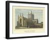 Hereford Cathedral, South West View with Cloisters-Benjamin Baud-Framed Giclee Print