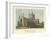 Hereford Cathedral, South West View with Cloisters-Benjamin Baud-Framed Giclee Print