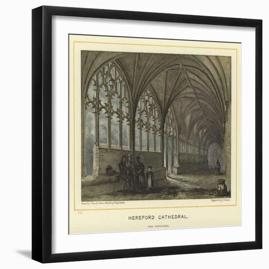 Hereford Cathedral, the Cloisters-null-Framed Giclee Print