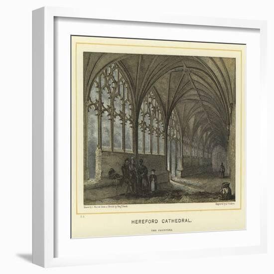 Hereford Cathedral, the Cloisters-null-Framed Giclee Print