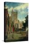 Hereford Cathedral-John William Buxton Knight-Stretched Canvas