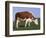 Hereford Cow Grazing on Hillside, Chalk Farm, Willingdon, East Sussex, England-Ian Griffiths-Framed Photographic Print