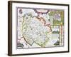 Herefordshire-John Speed-Framed Giclee Print