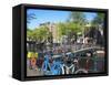 Herengracht, Amsterdam, Netherlands, Europe-Amanda Hall-Framed Stretched Canvas