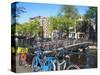 Herengracht, Amsterdam, Netherlands, Europe-Amanda Hall-Stretched Canvas