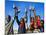 Herero Children Selling Herero Dolls, Damaraland, Kunene Region, Namibia, Africa-Nico Tondini-Mounted Photographic Print